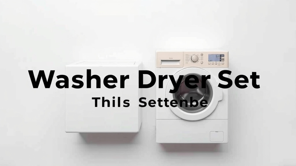 10 Best Washer Dryer Set Deals This September