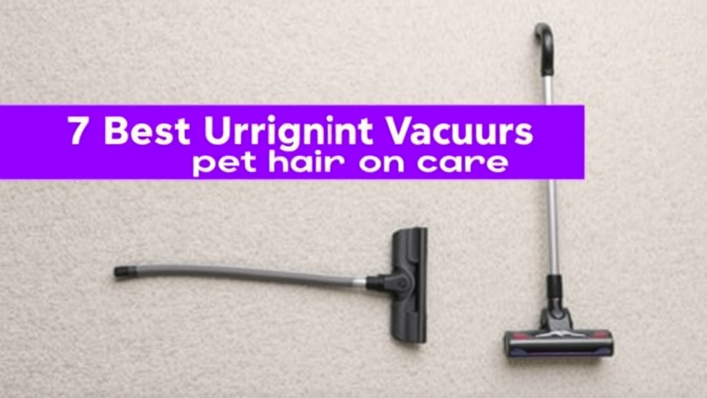7 Best Upright Vacuums for Pet Hair on Carpet