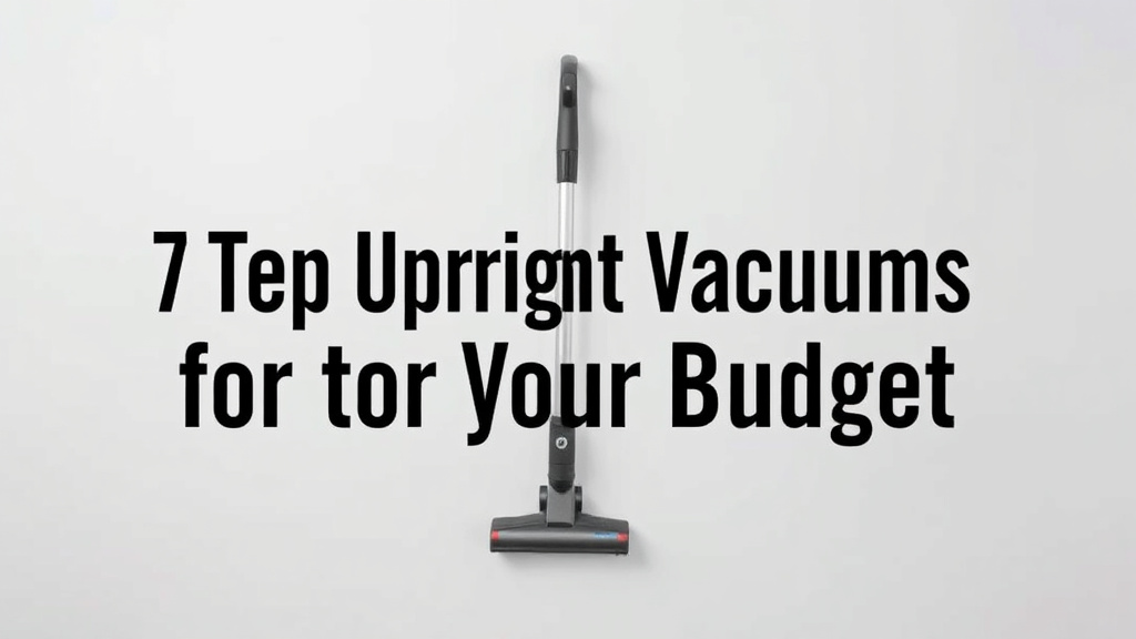 7 Top Upright Vacuums for Your Budget