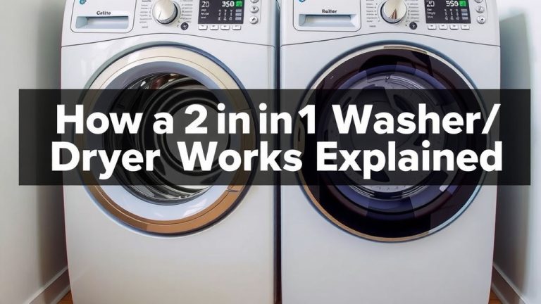 How a 2 in 1 Washer Dryer Works Explained