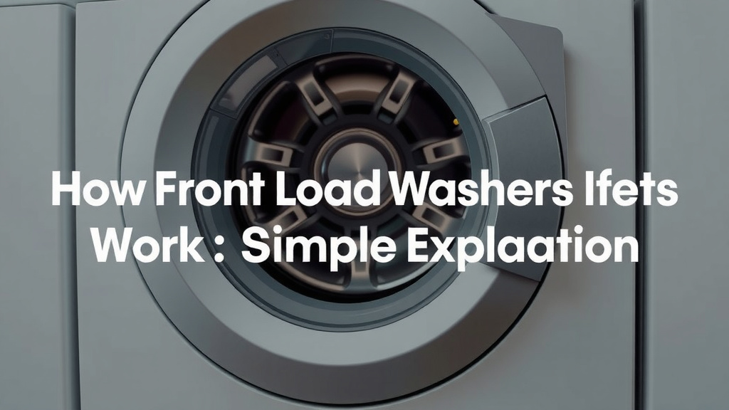 How Front Load Washers Work: A Simple Explanation
