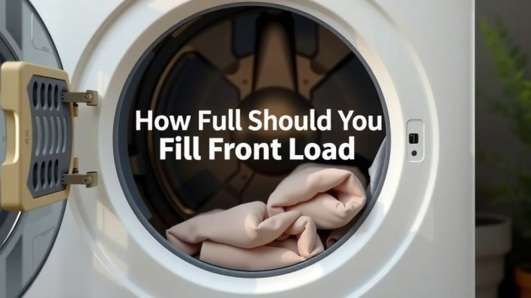 How Full Should You Fill Your Front Load Washer
