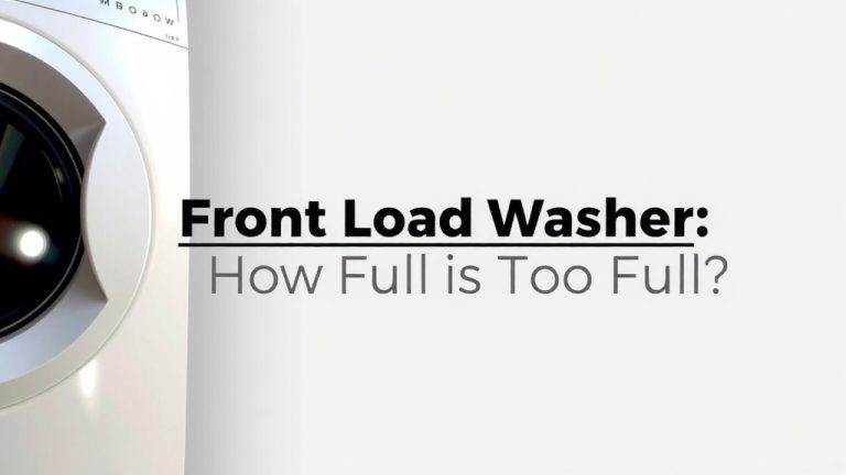 Front Load Washer: How Full is Too Full?