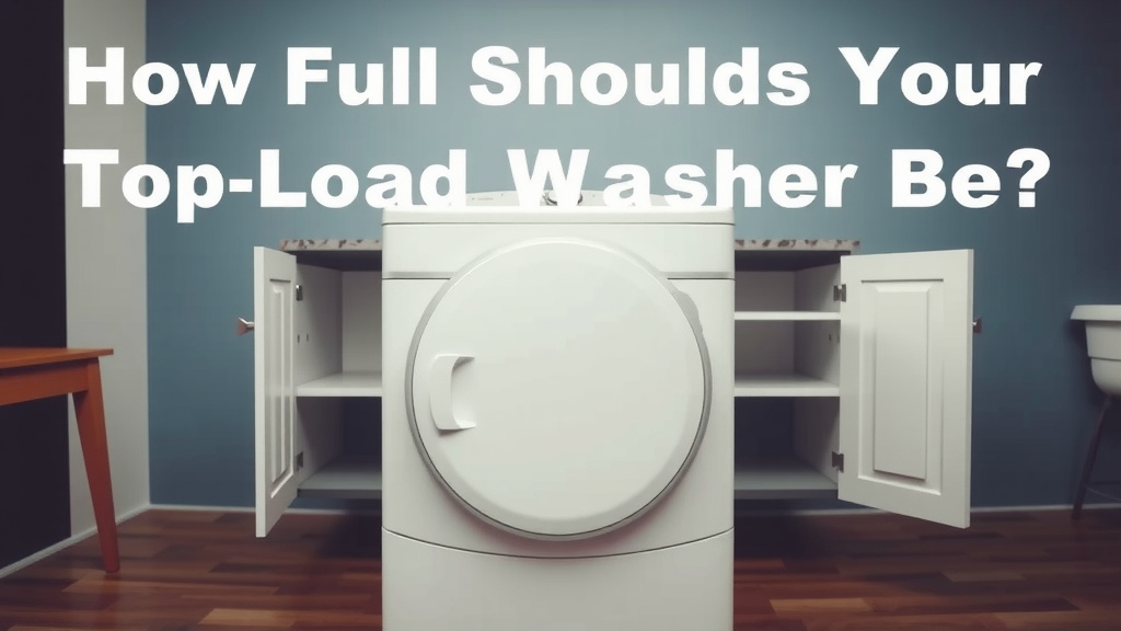 How Full Should Your Top-Load Washer Be?