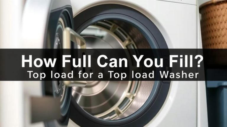 How Full Can You Fill a Top Load Washer