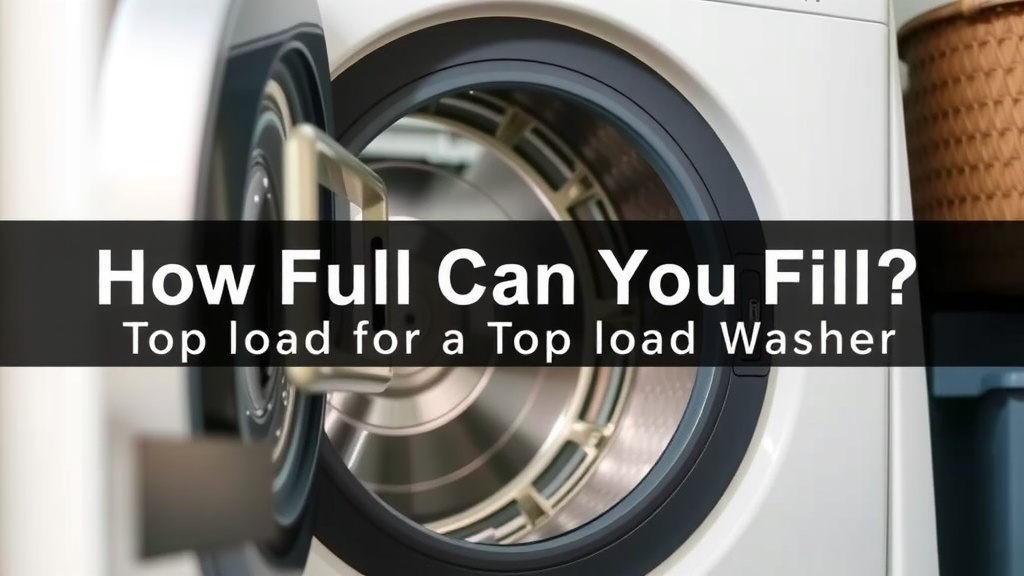 How Full Can You Fill a Top Load Washer
