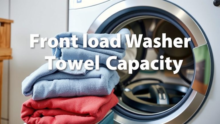 Front Load Washer Towel Capacity: What You Need to Know