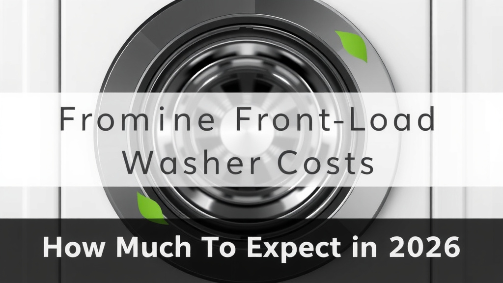 Front Load Washer Costs: What to Expect in 2026