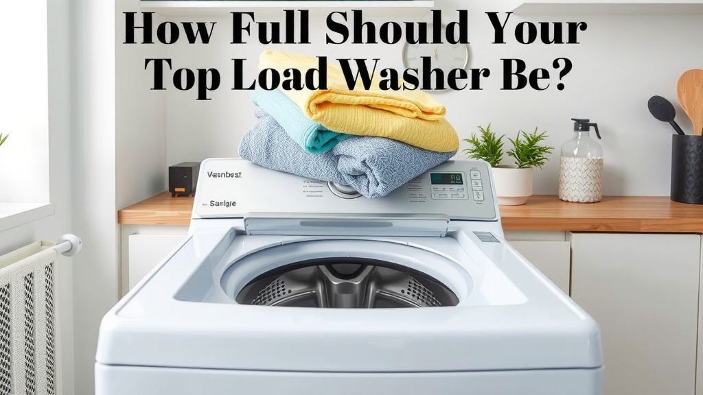 How Full Should Your Top Load Washer Be?
