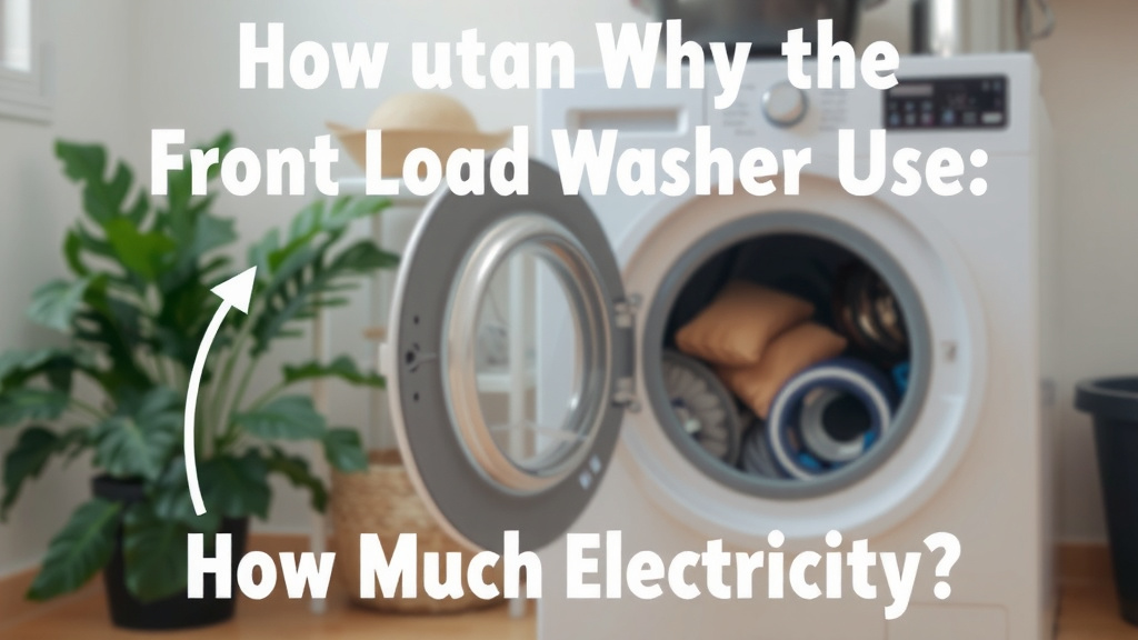 Understanding Your Front Load Washer's Electricity Use