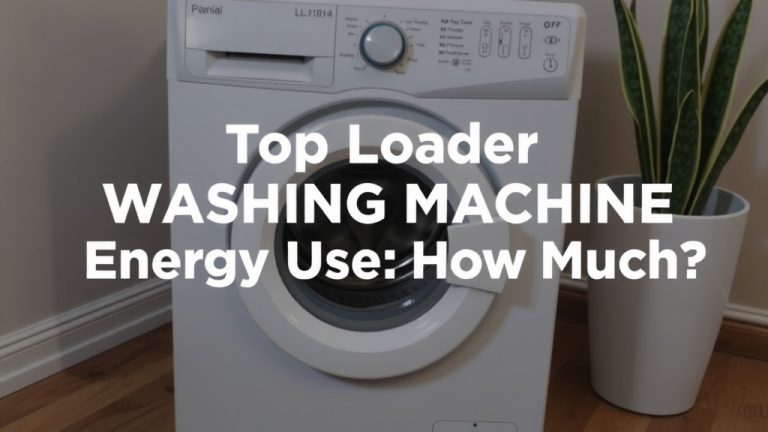 Top Loader Washing Machine Energy Use: How Much?