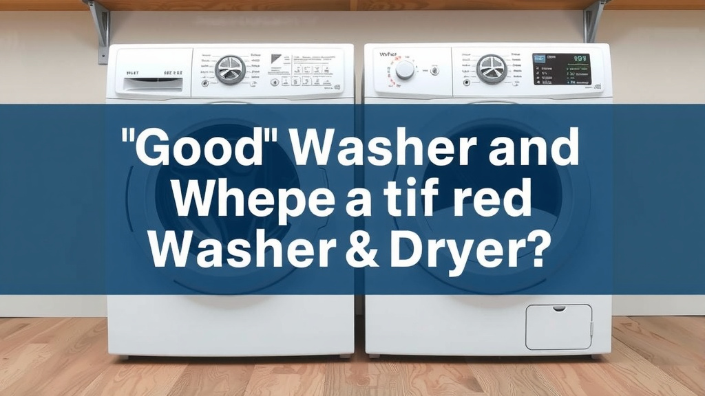 Good Washer and Dryer Price Guide