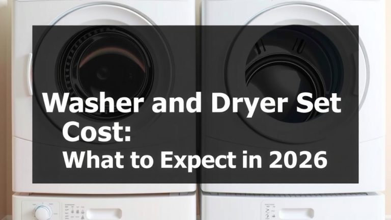 Washer and Dryer Set Cost: What to Expect in 2026