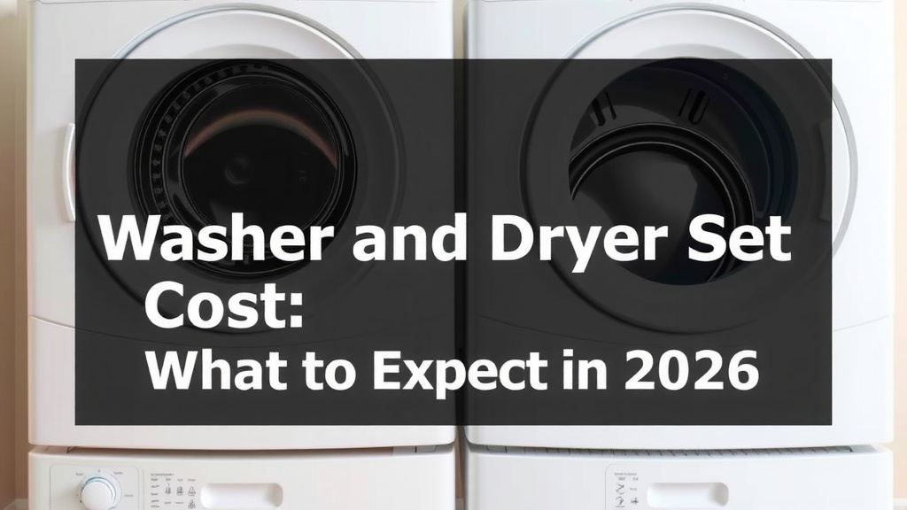 Washer and Dryer Set Cost: What to Expect in 2026