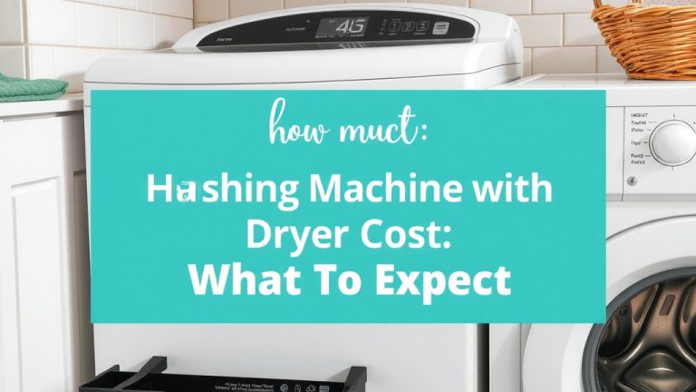 Washing Machine with Dryer Cost: What to Expect