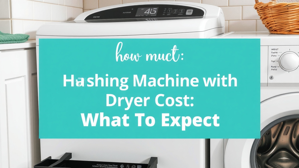 Washing Machine with Dryer Cost: What to Expect
