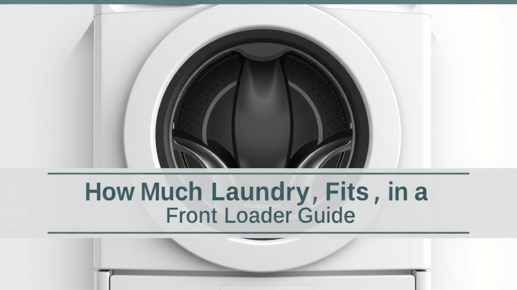 How Much Laundry Fits in a Front Loader Guide