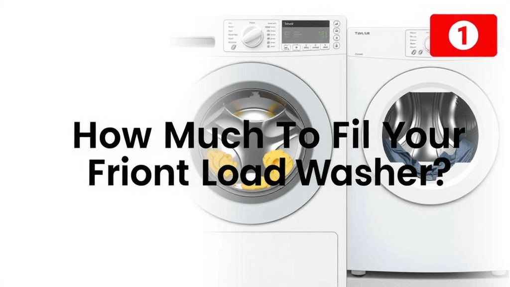 How Much to Fill Your Front Load Washer