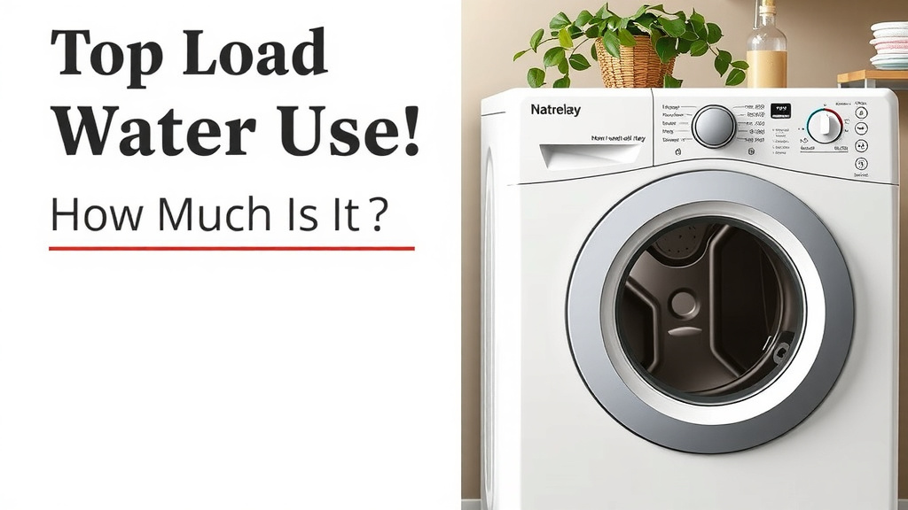 Top Load Washer Water Use: How Much Is It