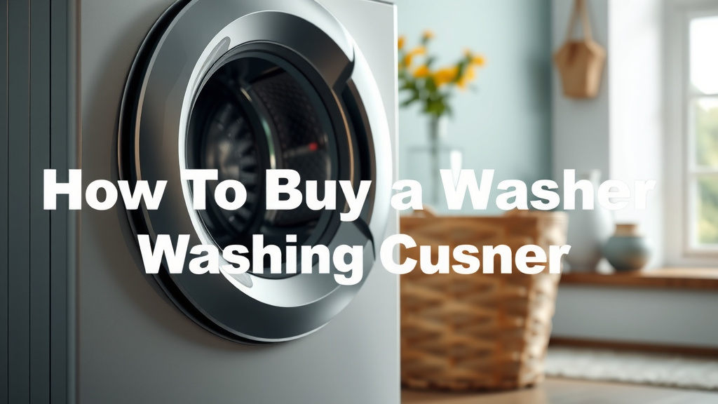 Your Guide to Choosing a New Washing Machine