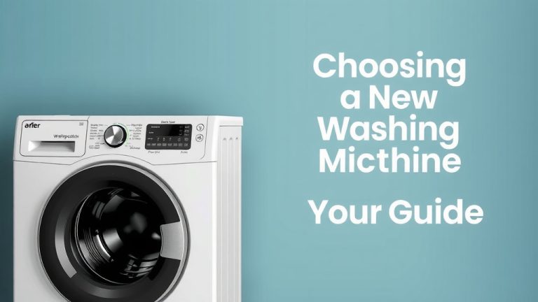 Choosing a New Washing Machine: Your Guide