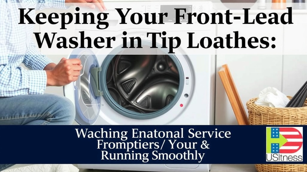 Keeping Your Front-Load Washer in Tip-Top Shape