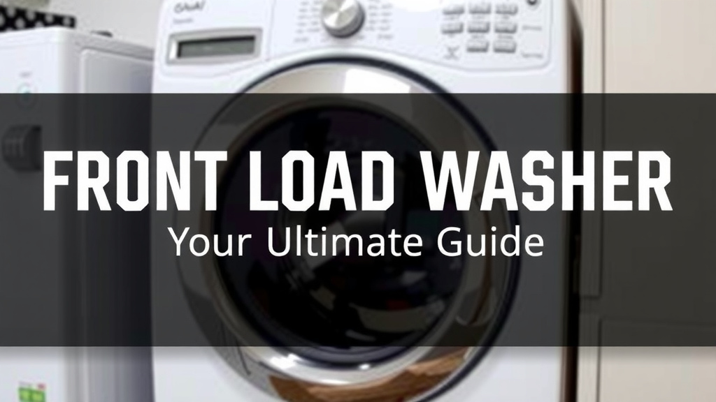 Front Load Washer: Your Ultimate Guide