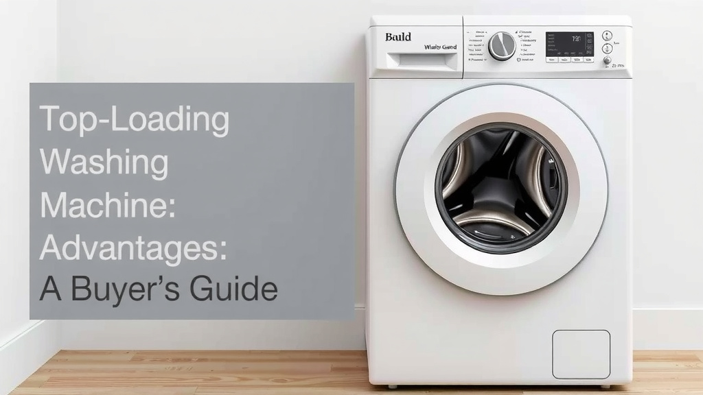 Top-Loading Washing Machine Advantages: A Buyer's Guide