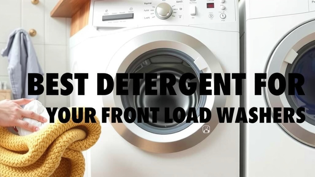 Best Detergent for Your Front Load Washer