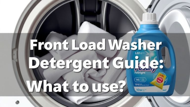 Front Load Washer Detergent Guide: What to Use