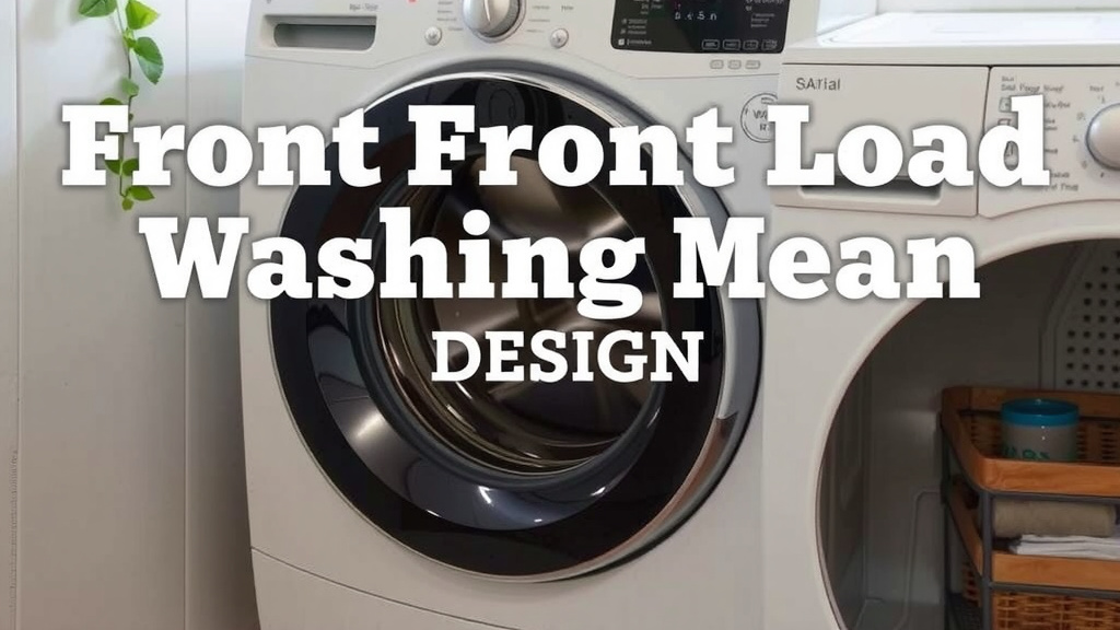 Understanding the Front Load Washing Machine Design