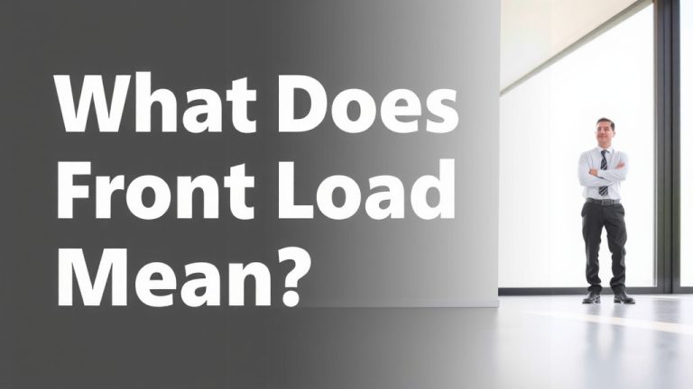 What Does Front Load Mean? Your Guide Explained