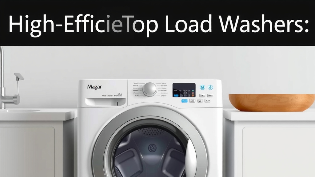 Understanding High-Efficiency Top Load Washers