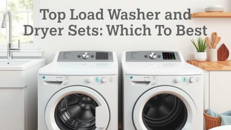 Top Load Washer and Dryer Sets: Which Is Best