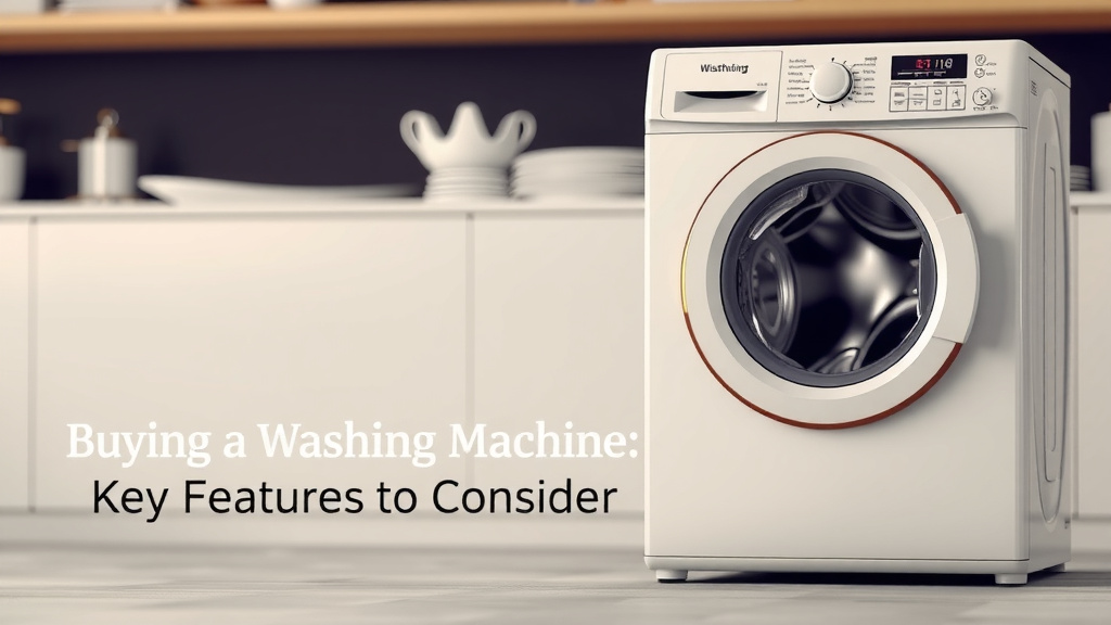 Buying a Washing Machine: Key Features to Consider