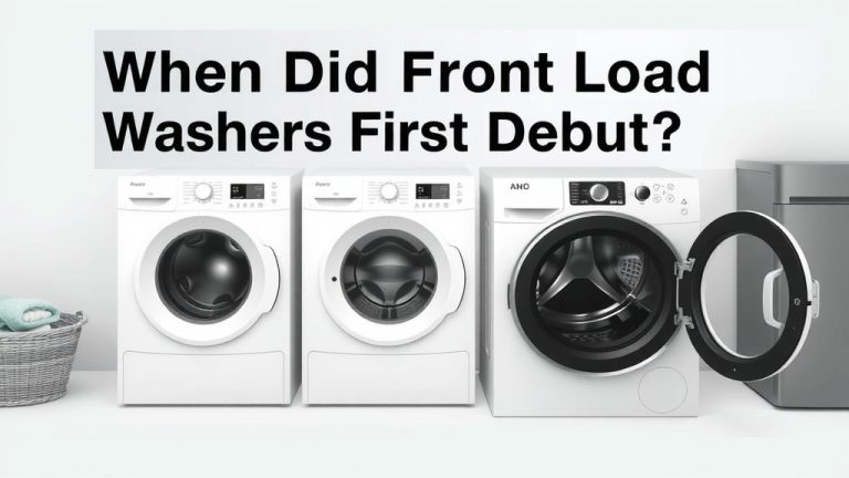 When Did Front Load Washers First Debut?