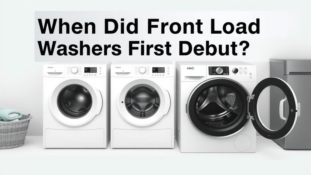 When Did Front Load Washers First Debut?