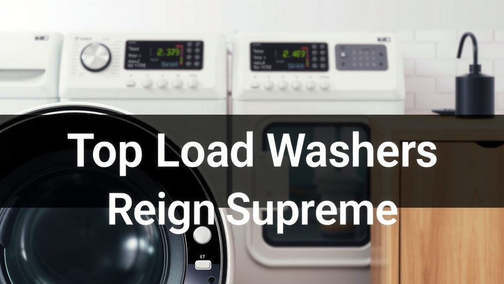 Top Load Washers: Why They Reign Supreme