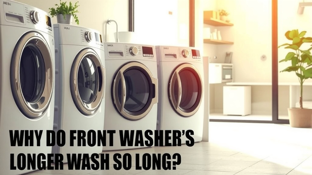 Understanding Your Front Loader's Longer Wash Times