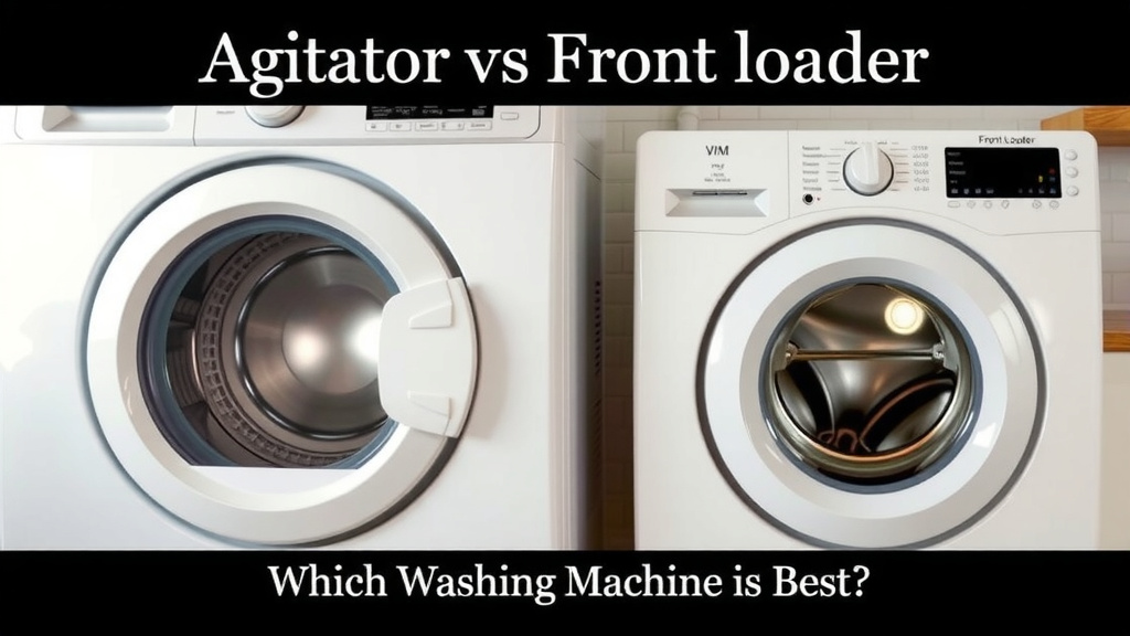 Agitator vs Front Loader: Which Washing Machine is Best