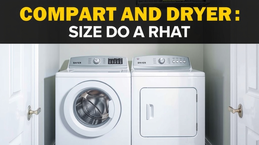 Comparing Washer and Dryer Sizes: Compact vs. Full-Size