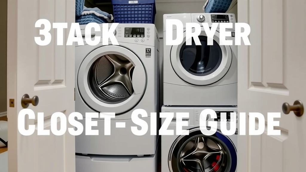 Fitting Your Stackable Washer and Dryer: Closet Size Essentials