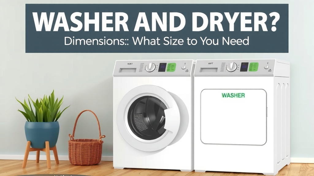 Understanding Your Washer and Dryer's Physical Footprint