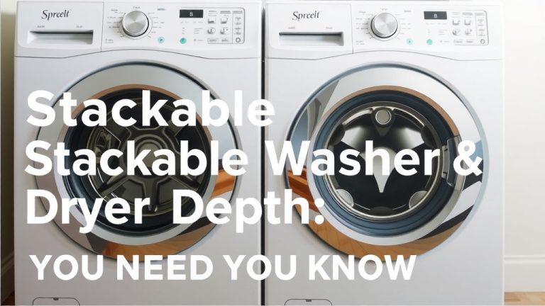 Stackable Washer Dryer Depth: What You Need to Know