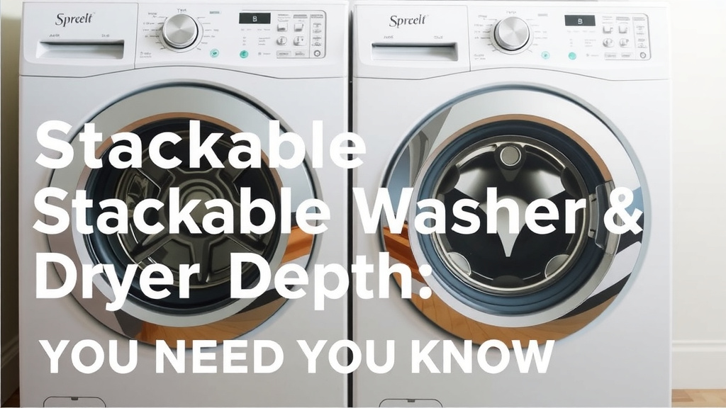 Stackable Washer Dryer Depth: What You Need to Know