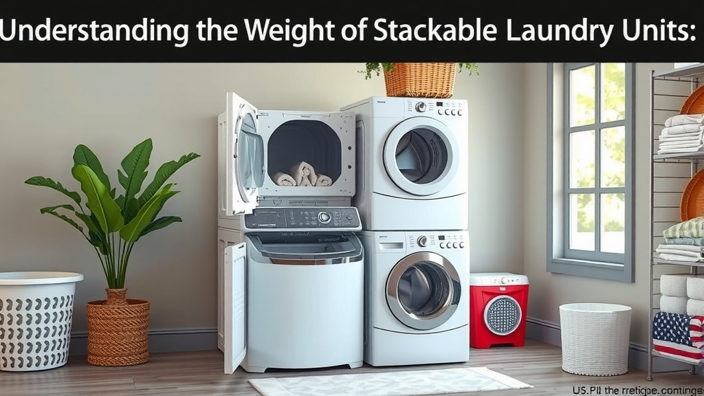 Understanding the Weight of Stackable Laundry Units