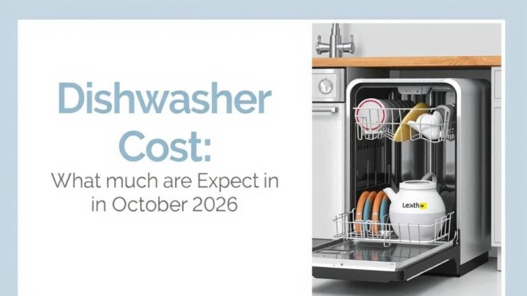 Dishwasher Cost: What to Expect in October 2026