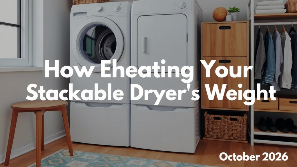 Estimating Your Stackable Dryer's Weight