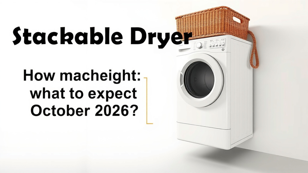 Stackable Dryer Weight: What to Expect October 2026