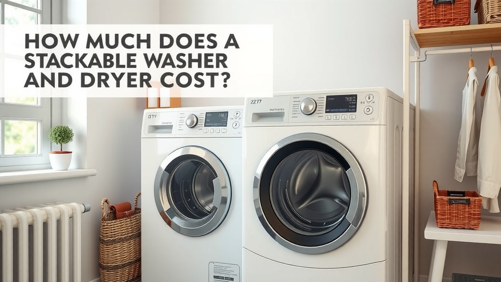 Understanding Stackable Washer and Dryer Costs